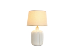 Lampara Sobremesa Porcelana Algodon 33x33x53,5cm