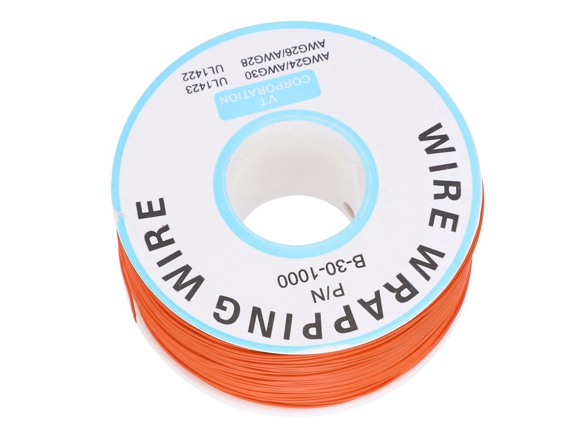 Cable de cobre Unicore para circuitos electrónicos, cable aéreo naranja