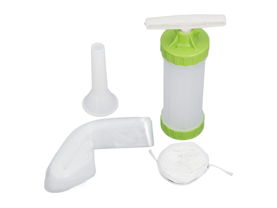 Juego De Tripas No Comestibles Para Salchichas, Fabricadas En Plástico Apto Para Uso Alimentario, Para Una Azada De 5 Kg, Color Blanco.