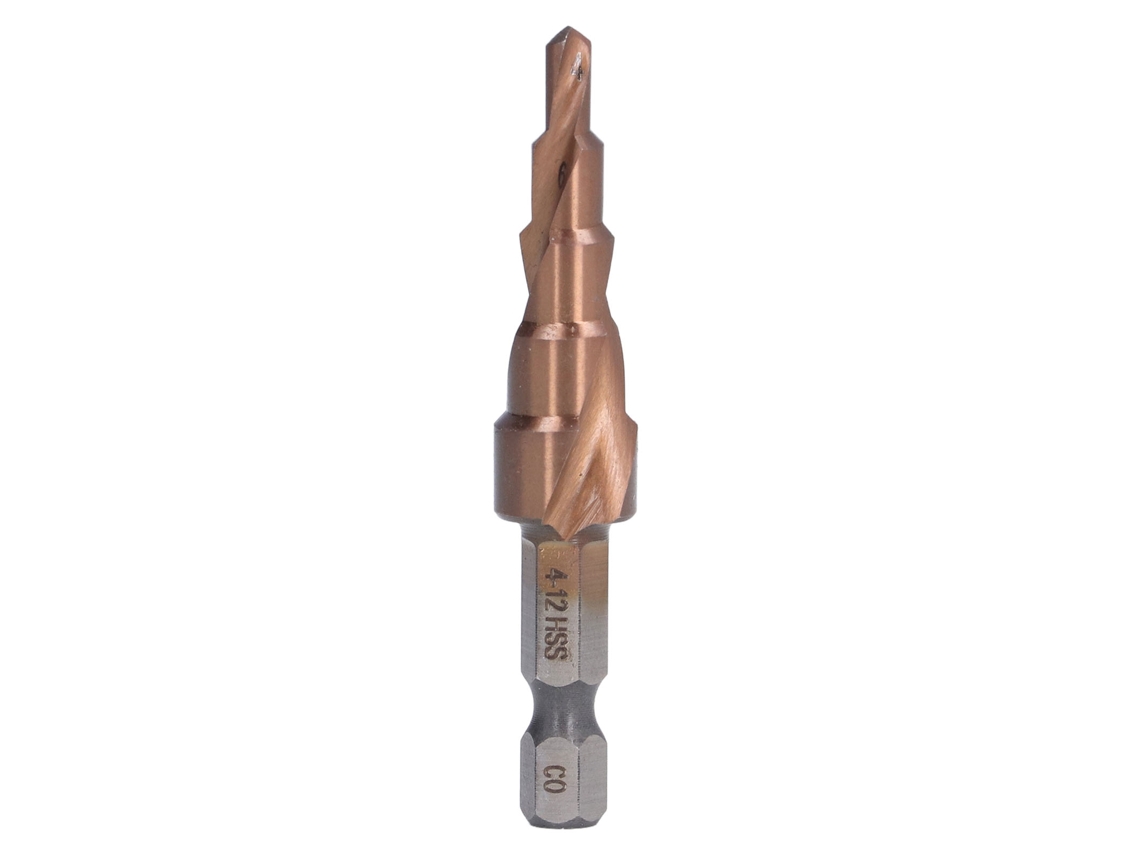 2026velora-broca Escalón Espiral M35 Acero De Alta Velocidad Punta 118° Diseño X Mango Hexagonal