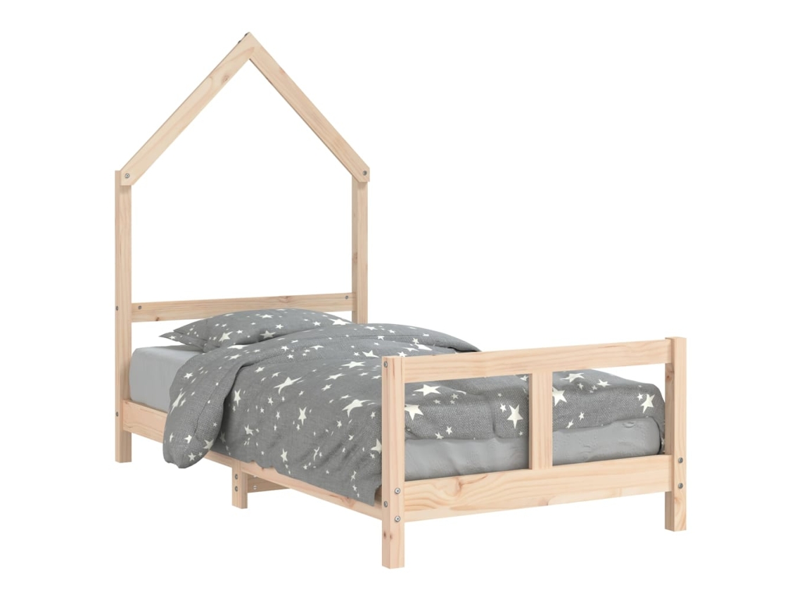 Maison Exclusive - Estructura De Cama Para Niños Madera Maciza De Pino 80x160 Cm