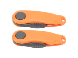 Tijeras Plegables Portátiles Con Forma De Gamba Para Bádminton Y Pesca - Naranja - 2 Unidades