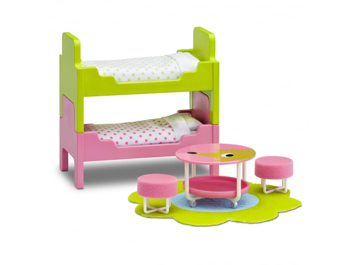 Juego de accesorios para literas infantiles de casa de muñecas Lundby