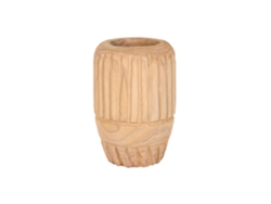 Jarron Madera Paulownia Tallado Natural 29x29x42cm
