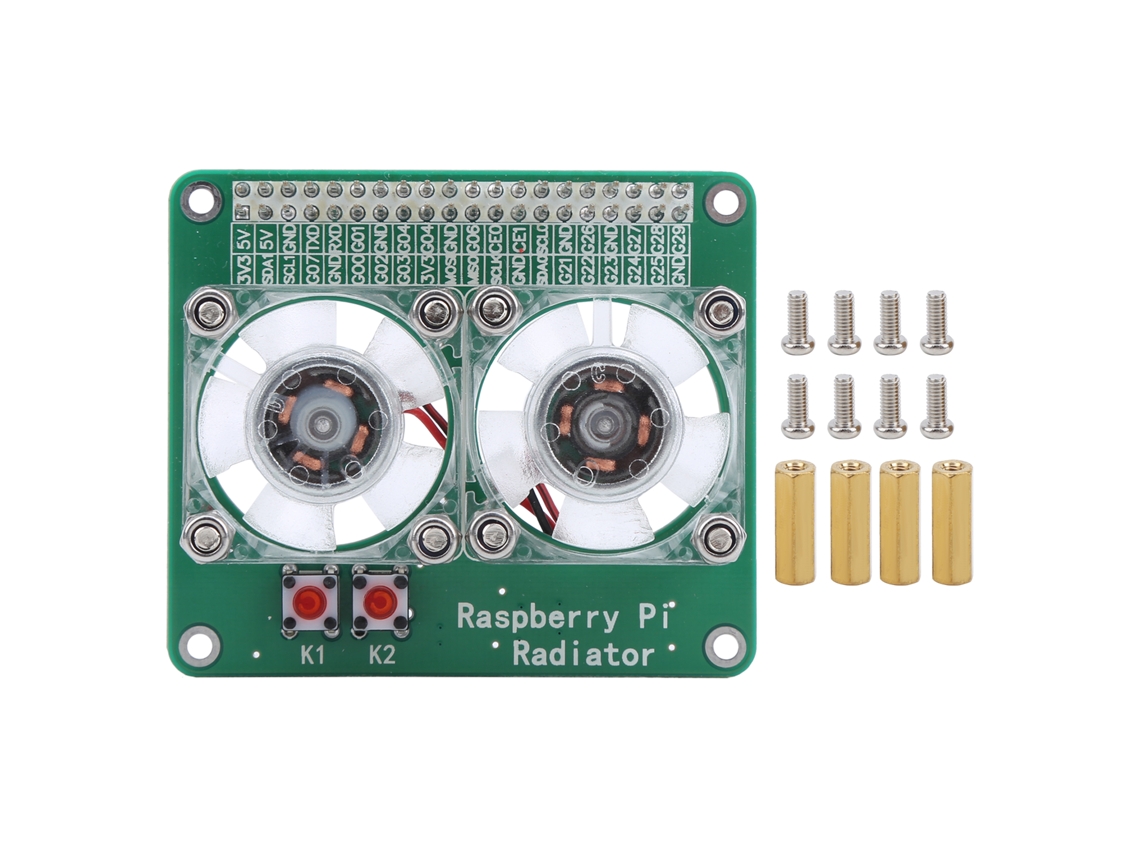 Refrigerador transparente para Raspberry Pi 3a+ 3b 3b+ 4b 5v
