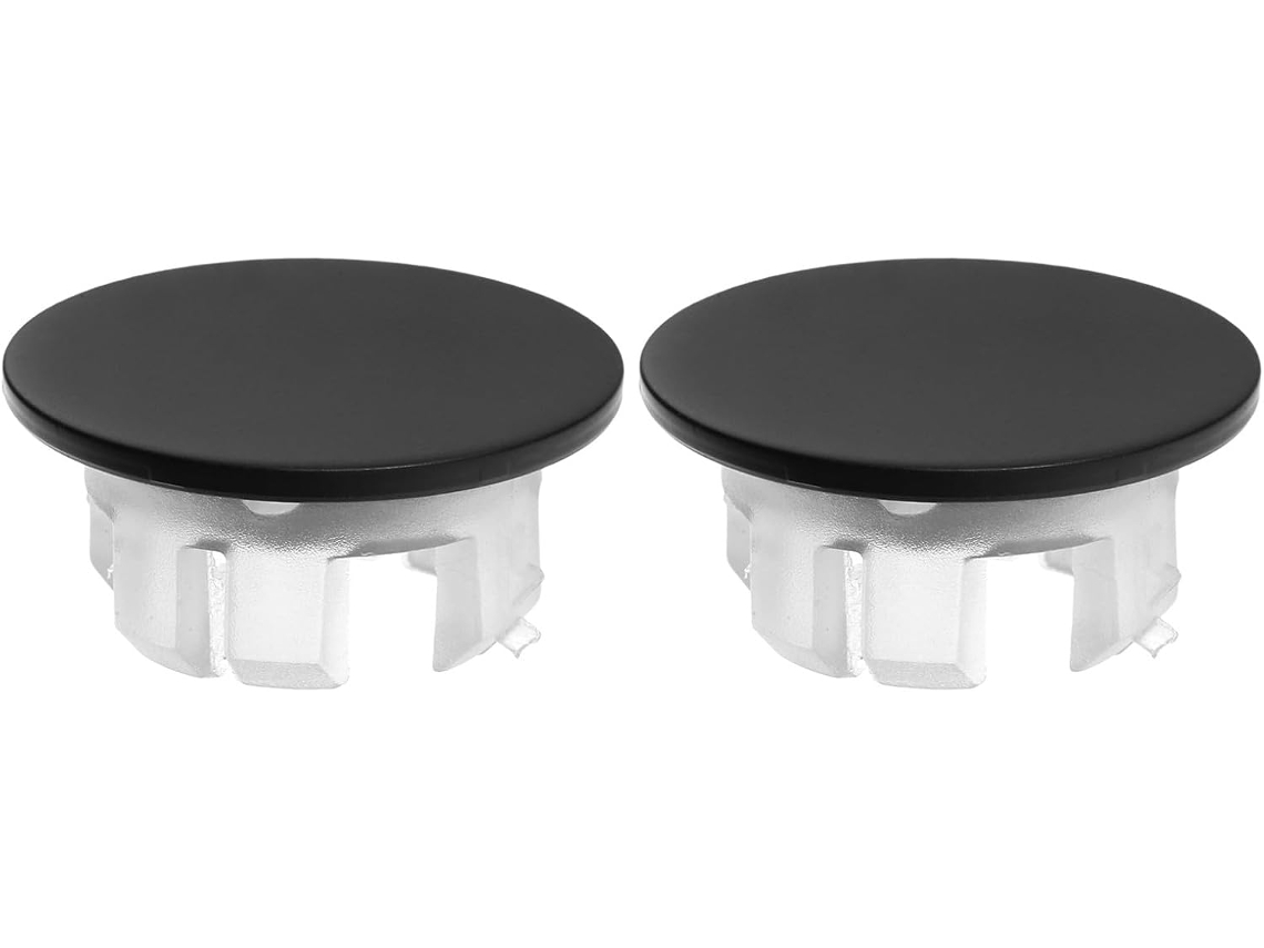 Juego de 2 tapas de desagüe redondas de cerámica antidesbordamiento para lavabo, bañera y baño Gokoco