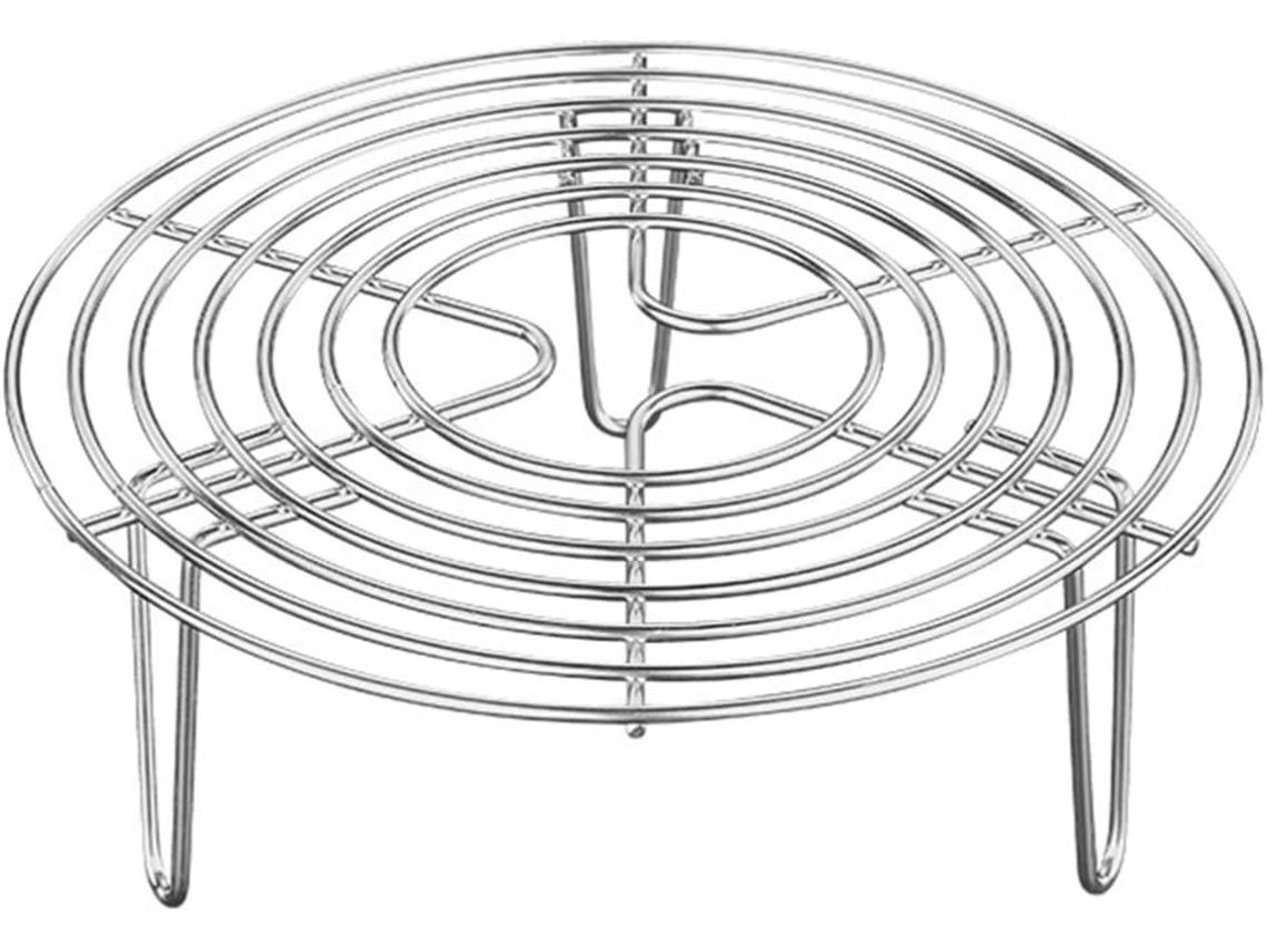 KOFIHETY y rejilla de enfriamiento, trivada de olla de acero inoxidable con un diseño alto para elevar los alimentos durante el vapor y la cocción, la aplicaci