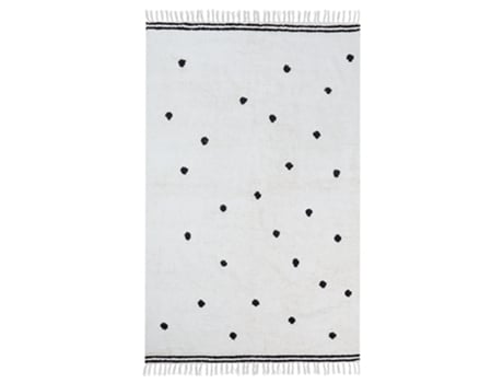 Tapetes para Crianças BELIANI Laza de Algodão Branco 140X200