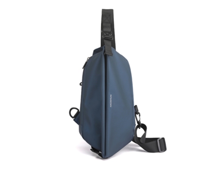 Bolso bandolera negro para mujeres y hombres, mochila impermeable para viaje, bandolera, mochila multiusos (azul marino)