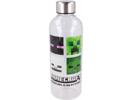 Botella MINECRAFT Transparente (850 ml)