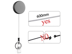 3 Portatarjetas De Identificación Retráctiles Con Cable De Acero De 60 Cm Para Médicos, Enfermeras, Trabajadores De Fábricas, Conductores Y Uso En Exteriores.
