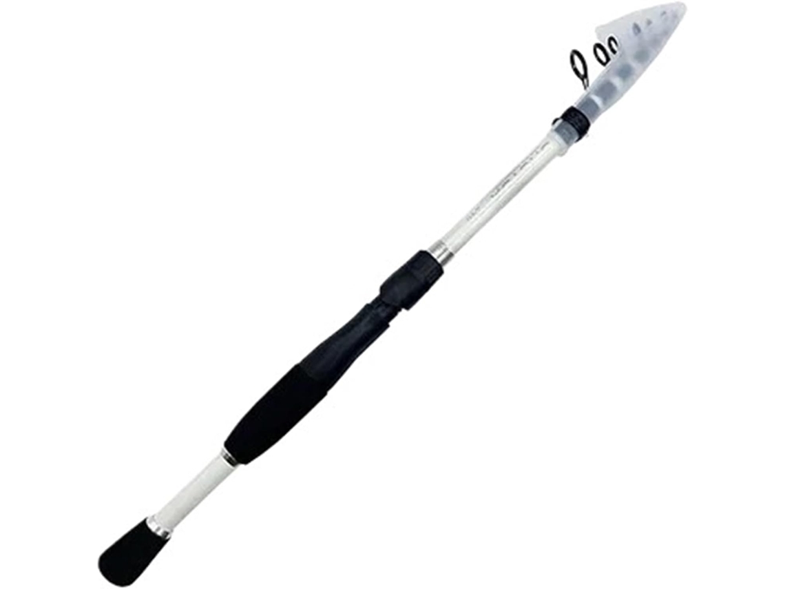 Caña De Pescar, Telescópica Corta Carbono 1,6/1,8/2,1/2,4 M, Blanca/negra, Equipo Baitcasting, Prueba Señue...