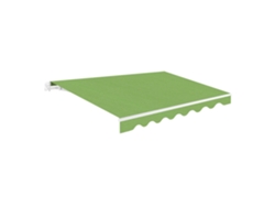Toldo enrollable para exterior de 3x2,5, color verde, poliéster, estructura de aluminio, lona, protección solar UV, para terraza, jardín, balcón, wasabi