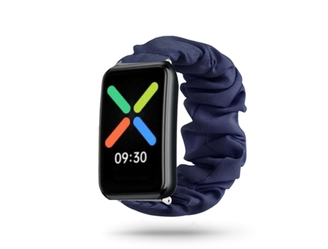 Correa Oppo Watch Free Pulsera Scrunchie Azul