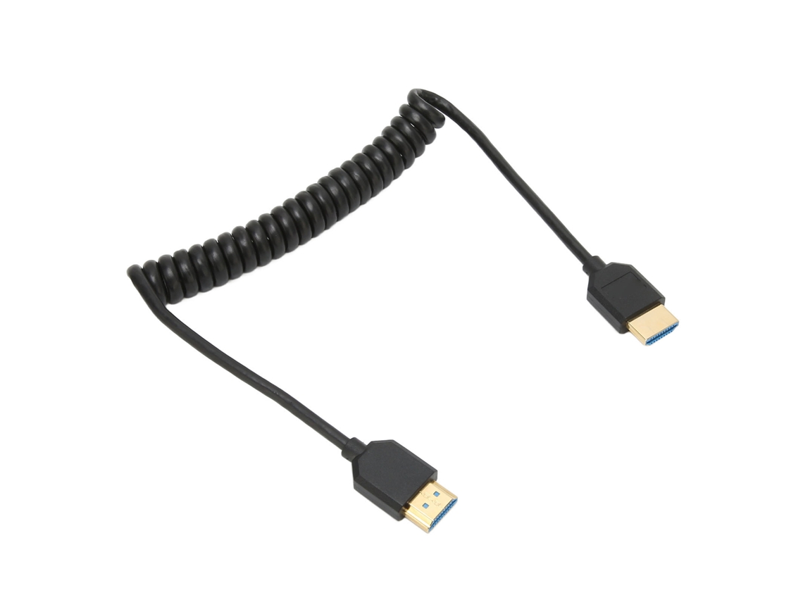 Interfaz Multimedia Hd De Alta Velocidad Con Cable En Espiral 8k 60hz Plug And Play Para Diferentes Aplicações E Usos