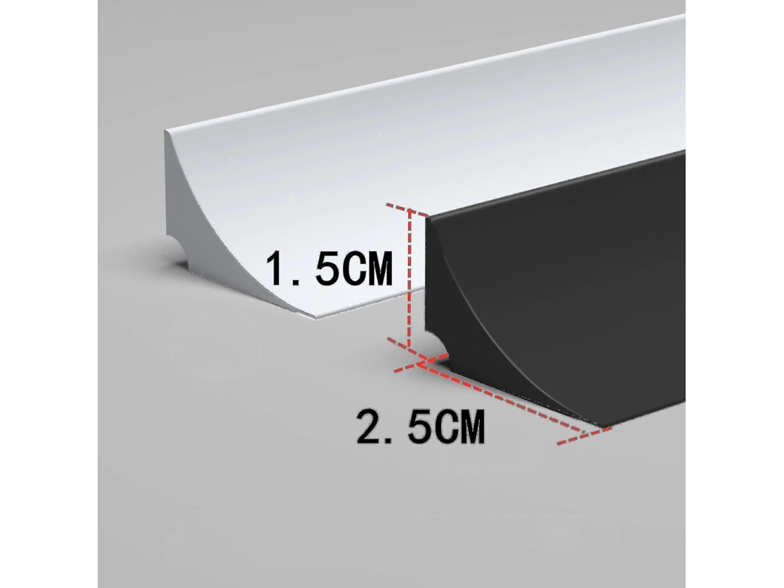 Barrera De Silicona Flexible 3m Para Cocina Y Baño Separador Seco-húmedo Retención De Agua Instalación Fácil 140 Cm Negro