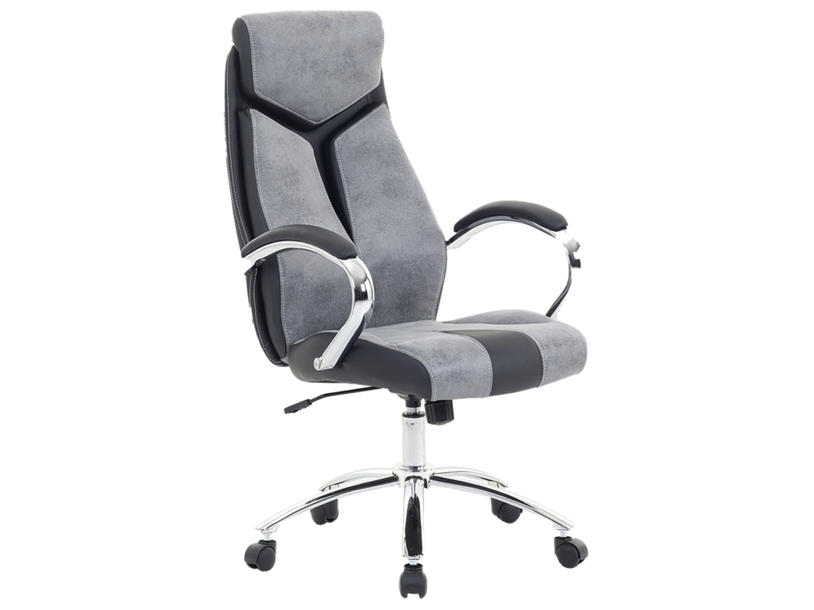 Silla de oficina BELIANI Formula de Poliéster Gris 63x72x125