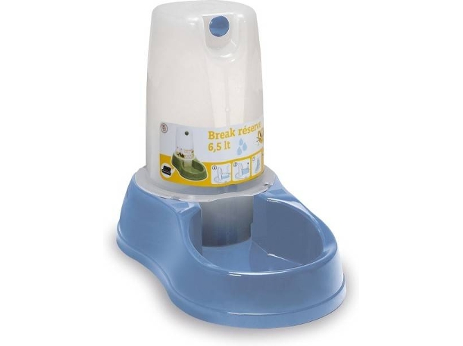 Bebedero para Perros y Gatos ORNIEX (Azul - 6.5L - Plástico)