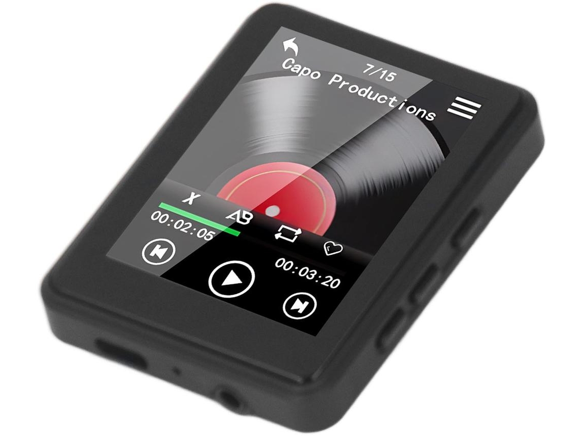 Reproductor MP3/MP4 YIZHOOD T7 2.4Inch Sin tarjeta de memoria (Negro)