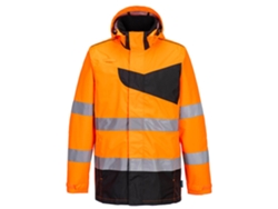 Chaqueta impermeable de alta visibilidad PW2 – Seguridad y estilo. Amarilla y negra / 4XL