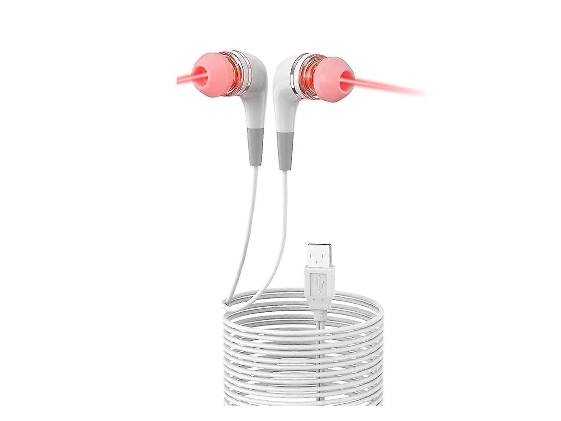 Terapia de luz roja para los oídos, terapia de oído USB, dispositivo de luz roja GOKOCO de 650 nm para los oídos