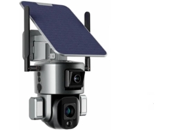 Cámara De Seguridad Inalámbrica Solar Para El Hogar De 8mp Con 4g Y Doble Lente 4k (4x/10x)