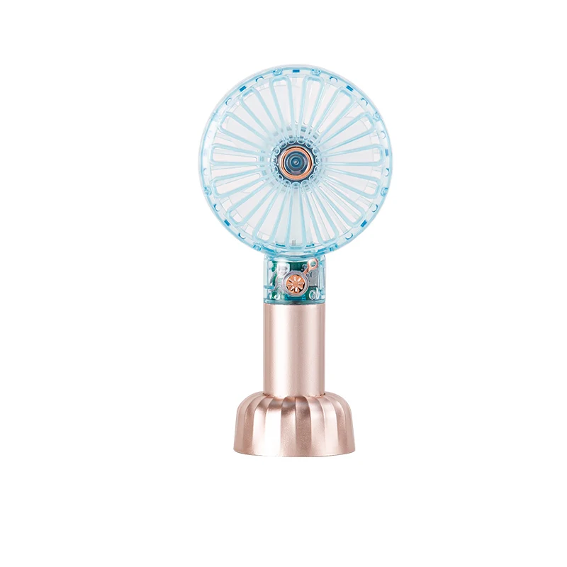 Ventilador Mini Portátil, Silencioso Y Recargable (azul), Con Batería De 500 Mah.