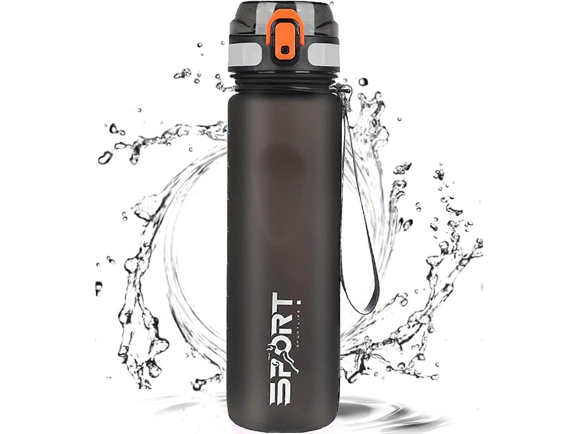 Botella Deportiva De 1l, Con Indicador De Tiempo, Gran Capacidad, Transparente Rosewell (gris)