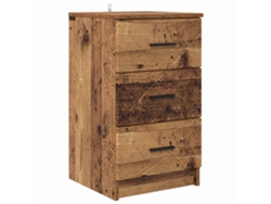 Maison Exclusive - Armario De Noche Con Cajón Madera Vieja 38 X 38 X 66 Cm