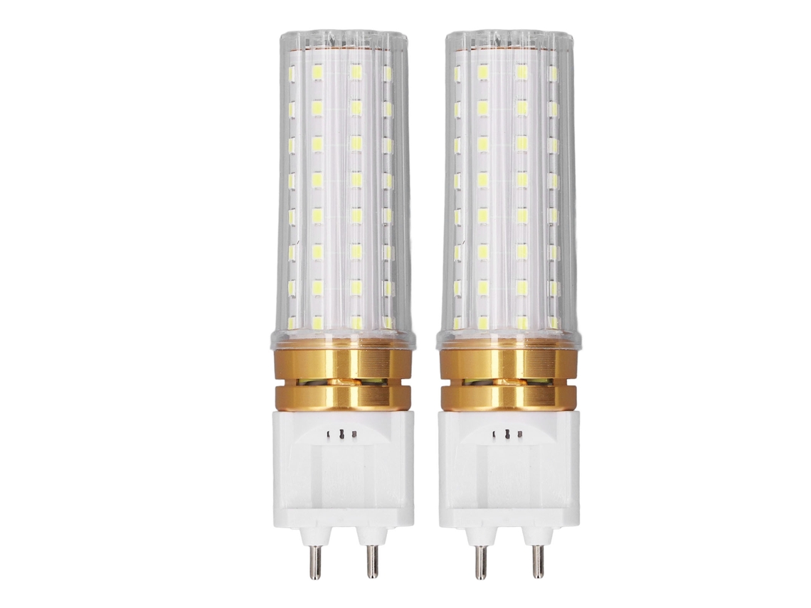2026-2pcs Bombilla Led Maíz G12 1500lm 15w Alta Renderización De Color Base De 2 Pines Para Calle Almacén Garaje Blanco Cálido