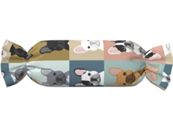 Almohada Cilíndrica Forma Caramelo Felpa Poliéster Espuma Viscoelástica Resistentes Ajustable Fácil Soporte