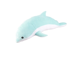 Peluche Grande Y Suave De Delfín, Almohada Multifuncional De 70 Cm, Color Azul.
