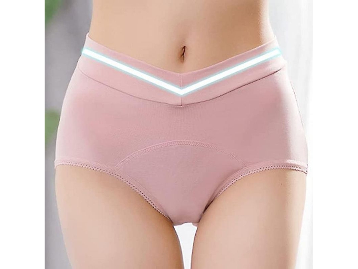 Braguitas De Algodón A Prueba De Fugas Para El Cuidado Menstrual Y Urinario Con Absorción Protectora, Impermeables, De 3 Capas.