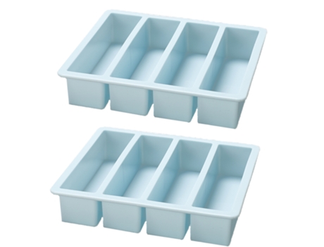 Bandeja de cubitos de hielo para botellas de agua, palitos de cubitos de hielo largos para whisky, cóctel - azul (150 g)