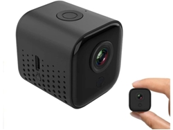 Mini cámara espía 1080P inalámbrica WiFi oculta con visión nocturna infrarroja y detección de movimiento para seguridad en interiores y exteriores (negra) Bestvite