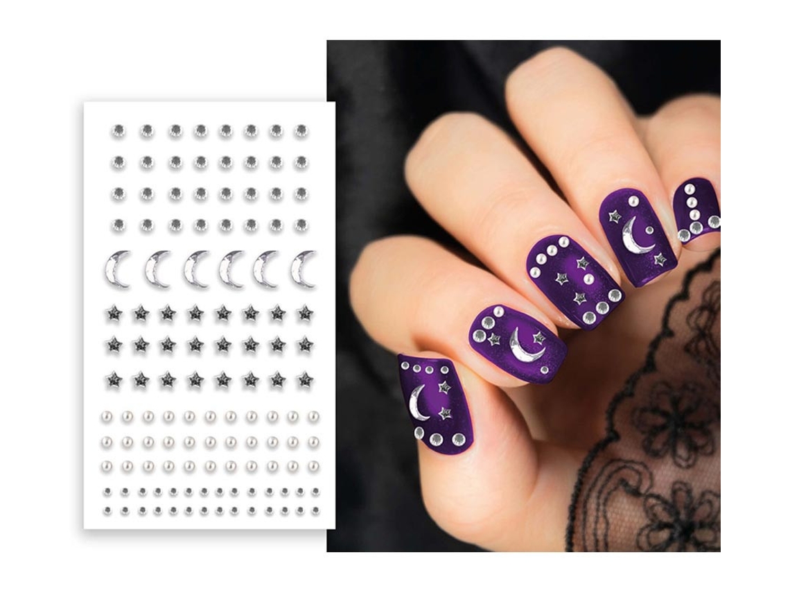 Pegatinas para Uñas plata