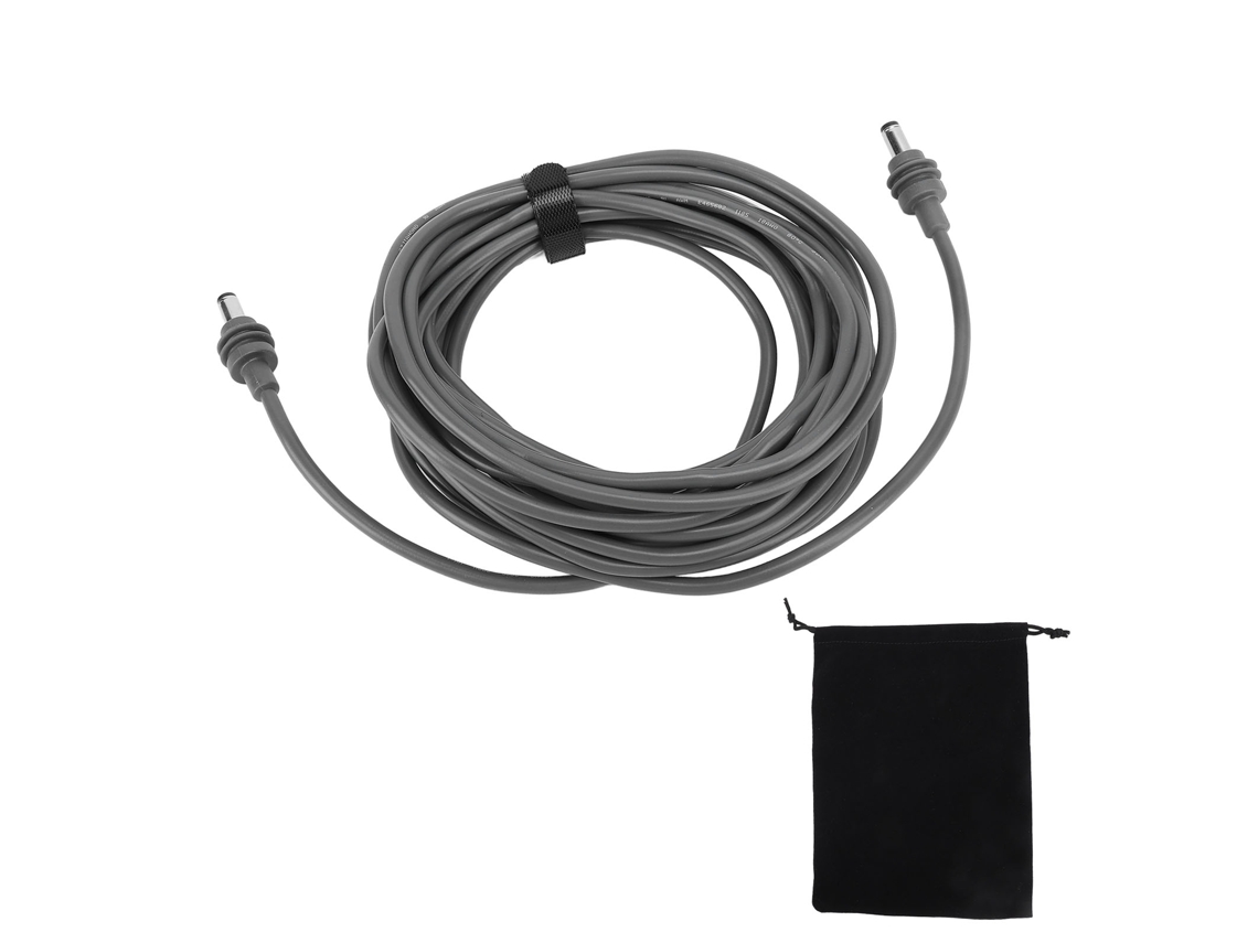Cable De Alimentación Cc A Cc Gris 18awg Ip68 Resistente Al Agua Para Satélite 1,5 M