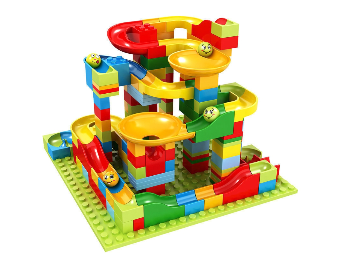 Bloques De Construcción Diy Para Niños Con Tobogán - Desarrollo Intelectual 1102-168