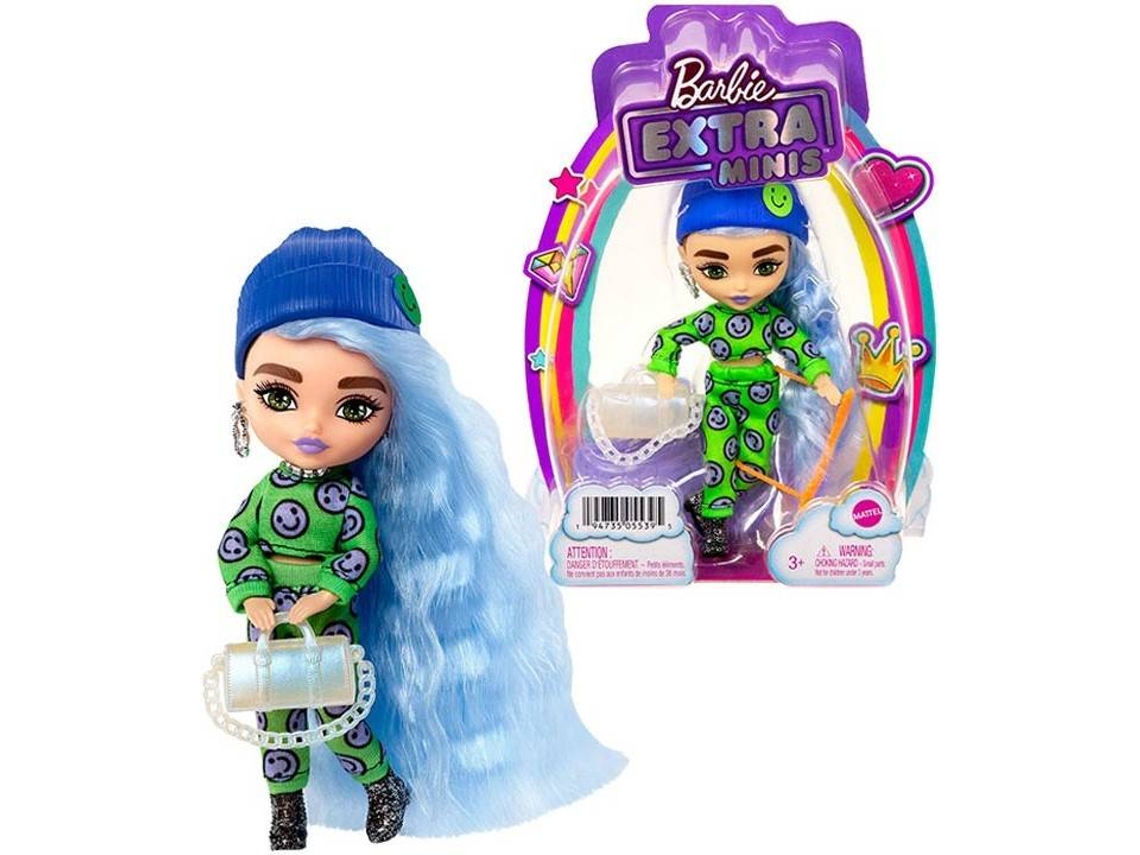 MuÃÂÃÂÃÂÃÂ±eca BARBIE Barbie Extra Mini Pelo Azul Hielo (Edad MÃÂÃÂÃÂÃÂ­nima: 3 AÃÂÃÂÃÂÃÂ±os)