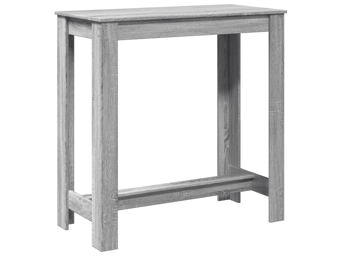 Maison Exclusive - Mesa Alta De Bar Madera Ingeniería Gris Sonoma 102x50x103,5 Cm