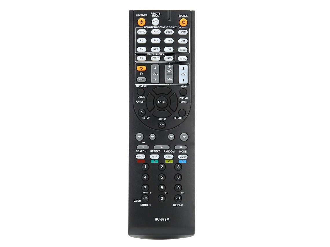 RC-879M Control remoto para ONKYO Reemplazo AV Receptor Control remoto para ONKYO TX-NR535 TX-SR333 HT-R393 HT-S3700