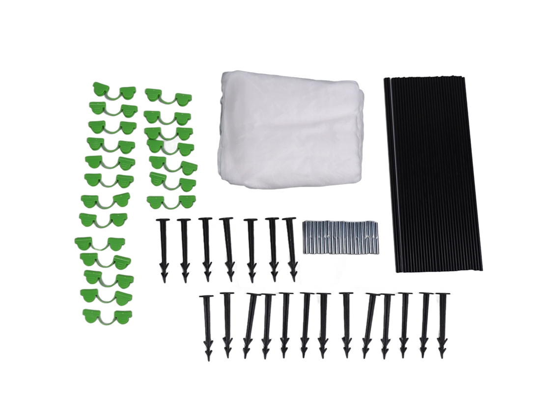 Kit de arcos para invernadero, manta de soporte para proteger las plantas