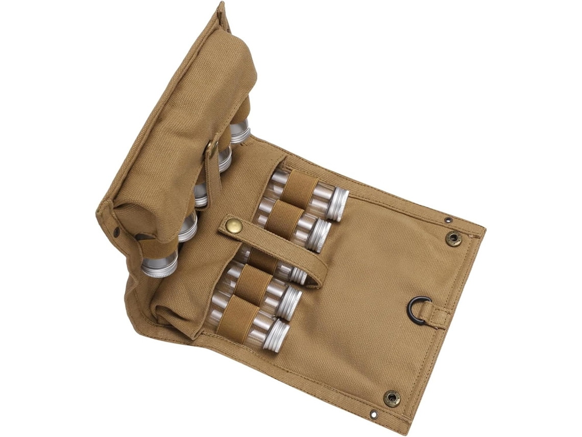 Kit De Viaje Para Condimentos De Picnic, Barbacoa, Sazonador, Bolsa De Almacenamiento De Botellas Con