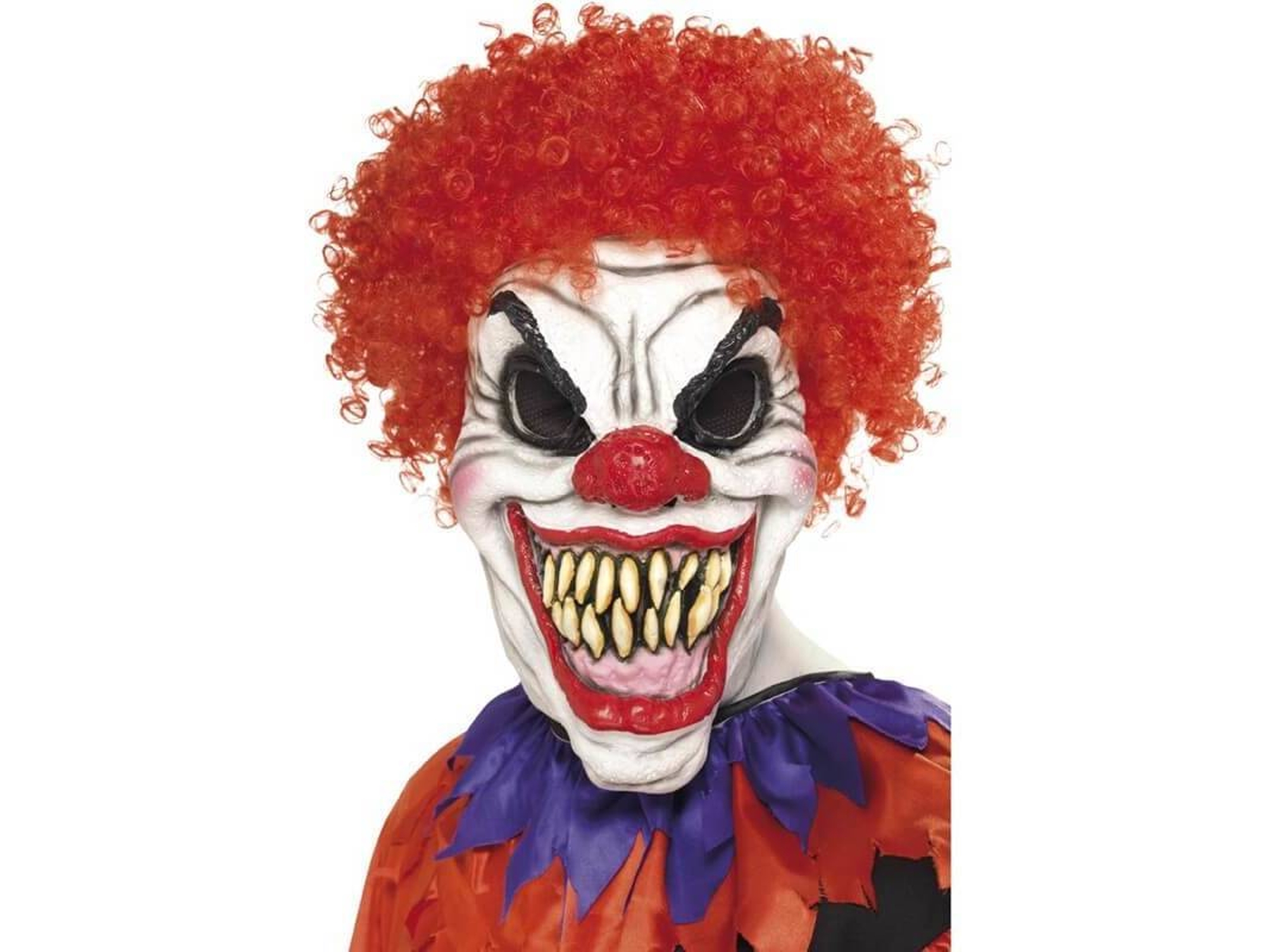 Máscara DISFRAZZES Payaso Aterrador Con Pelo (Talla: Talla Universal)