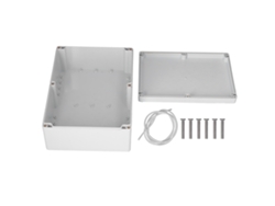 Caja de conexiones eléctricas de ABS resistente al agua y a la corrosión, de 263x185x95 mm, para proyectos eléctricos.
