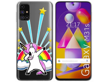 Carcasa Samsung Galaxy M31s TUMUNDOSMARTPHONE Dibujos Transparente Multicolor
