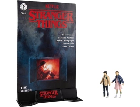 Figuras Eleven y Mike Wheeler Stranger Things Page Punchers 8 cm