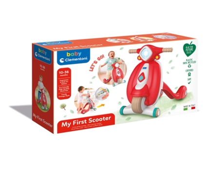 Correpasillos con forma de moto CLEMENTONI scooter (1 anos)