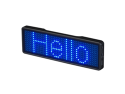 Credencial Led Recargable Profesional Con Pantalla Electrónica Para Negocios Y Eventos.