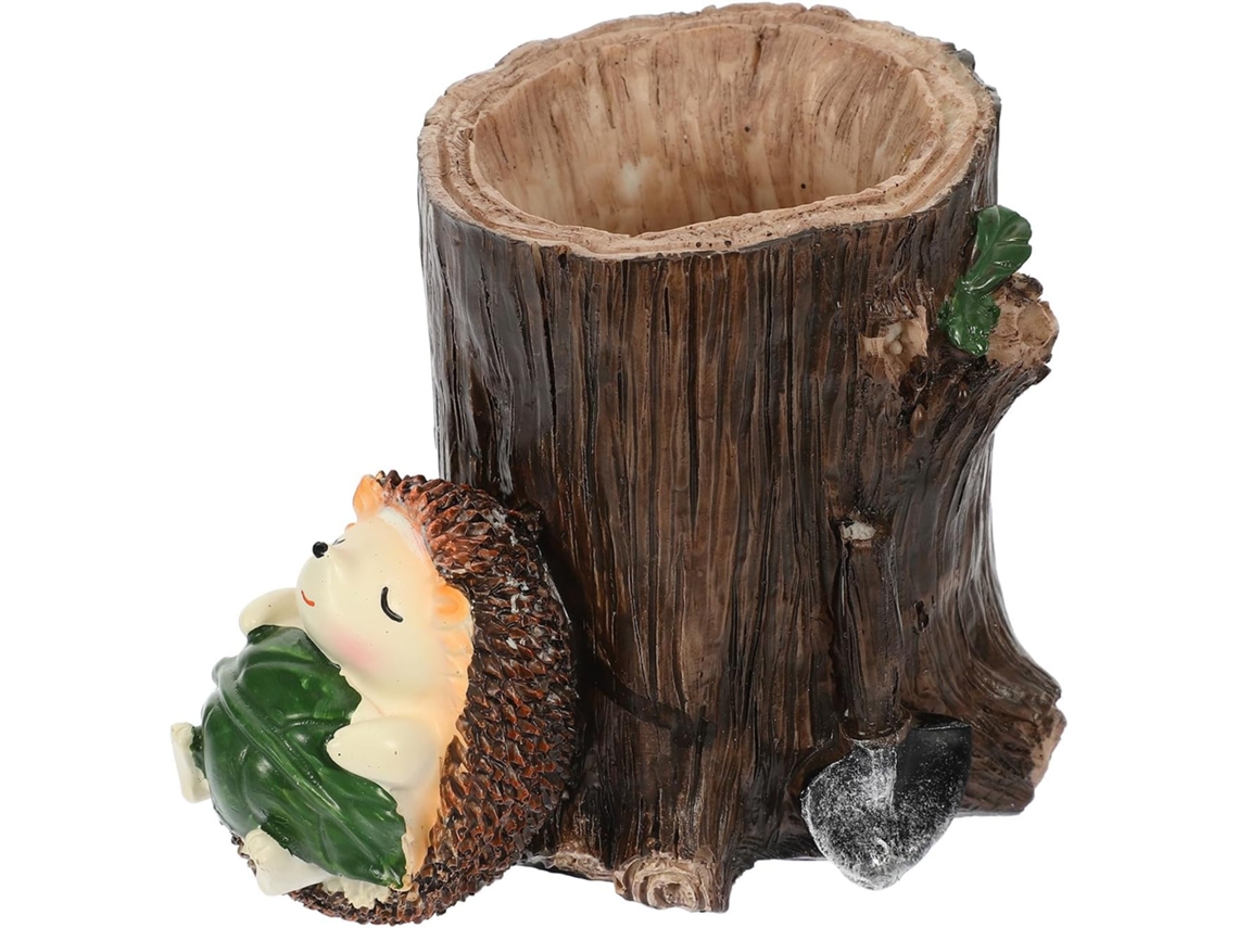 Portalápices De Resina Con Forma De Erizo, 12 Cm, Bote De Almacenamiento Creativo, Decoración Para Escritorio Escolar.